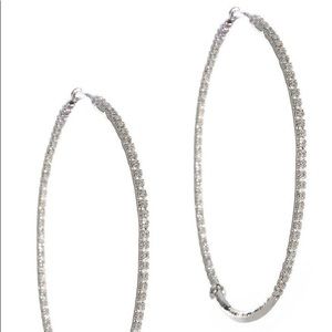 White Gold Ultra Thin Hoops